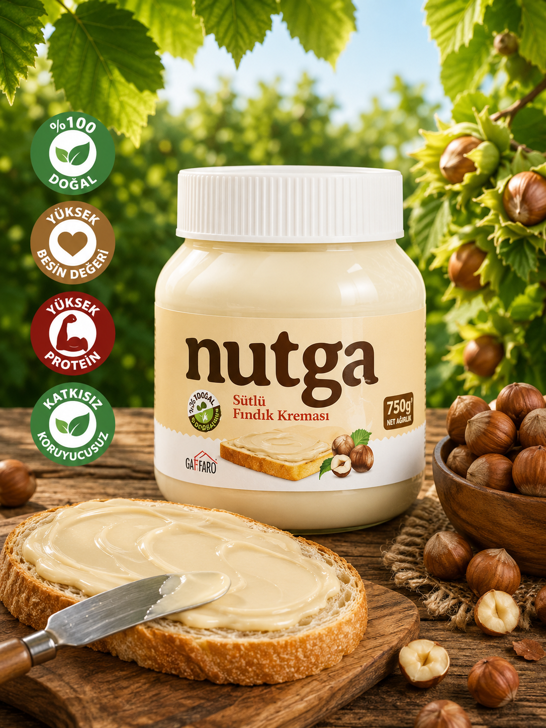 SÜTLÜ FINDIK KREMASI 750 GR